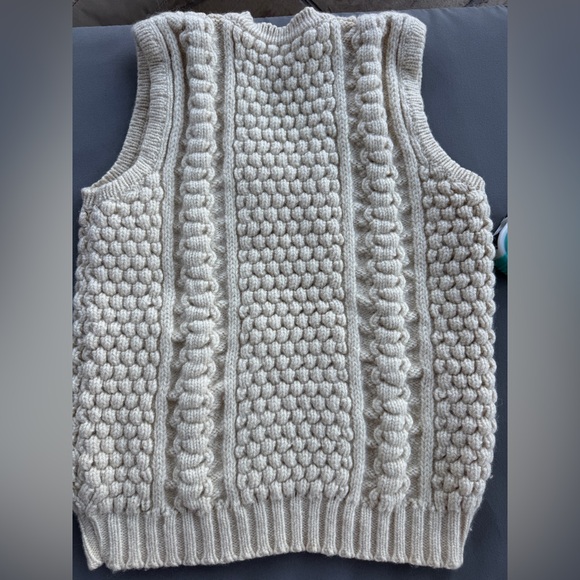 80s Ardara Arans Co. Knit Vest Women's Size 40 US S - Picture 11 of 11